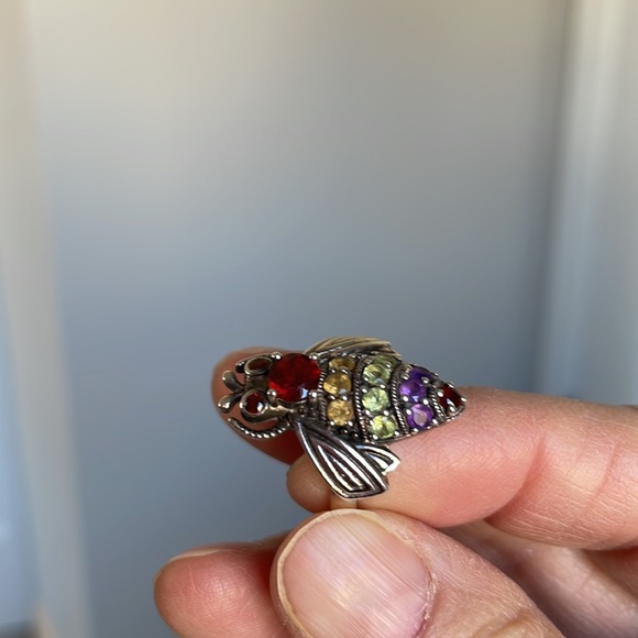 Samuel B STERLING SILVER BEE RING. Size 6 - Picture 3 of 8